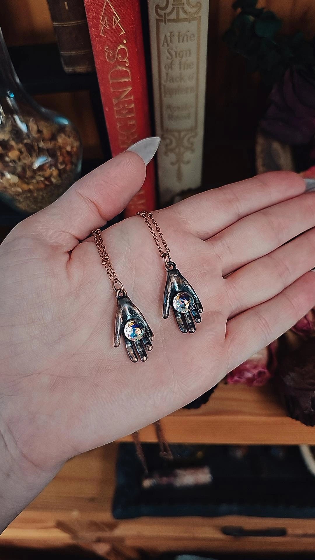 Palm Crystal Pendant