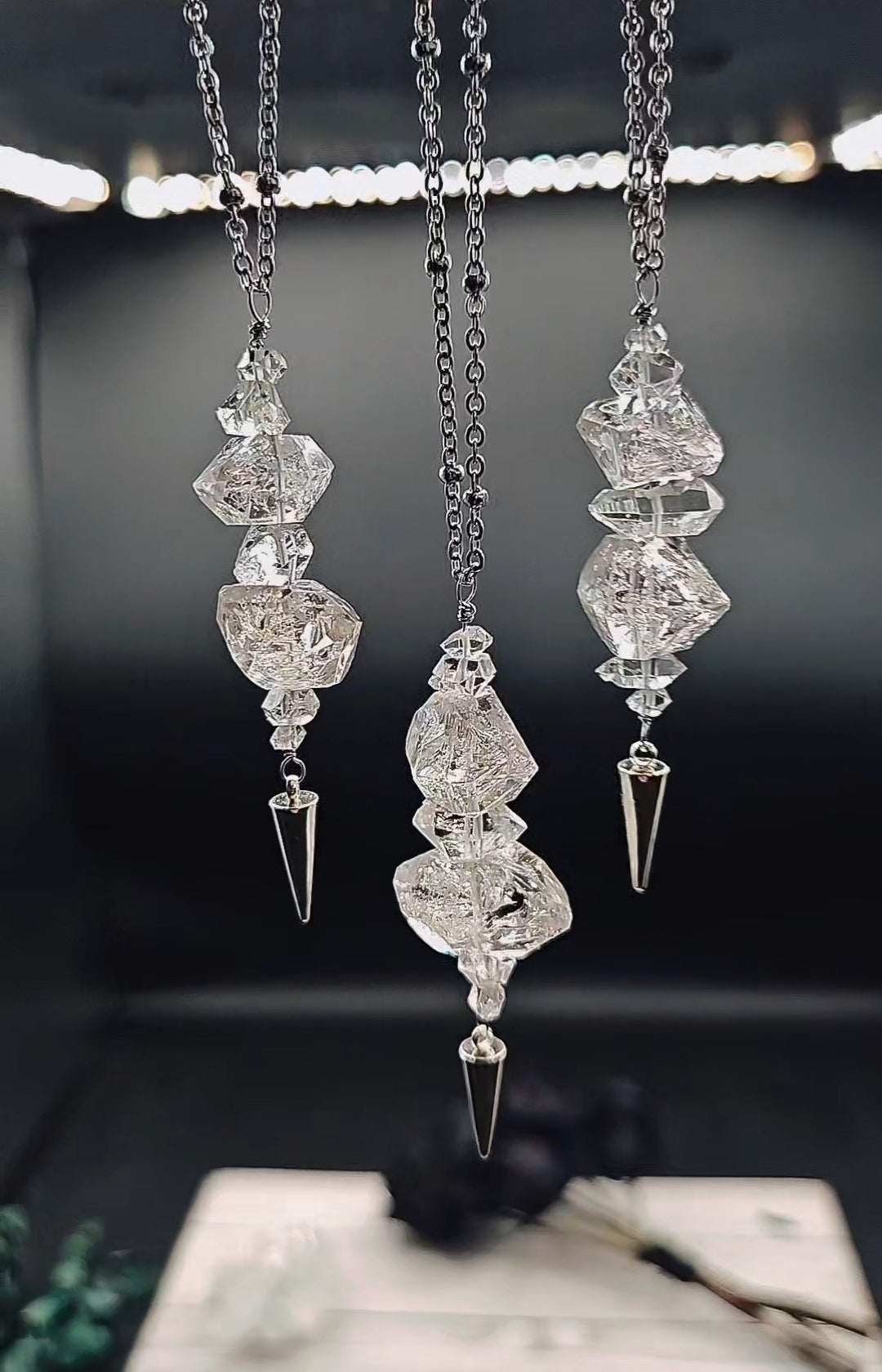 Quartz Diamond Pendants