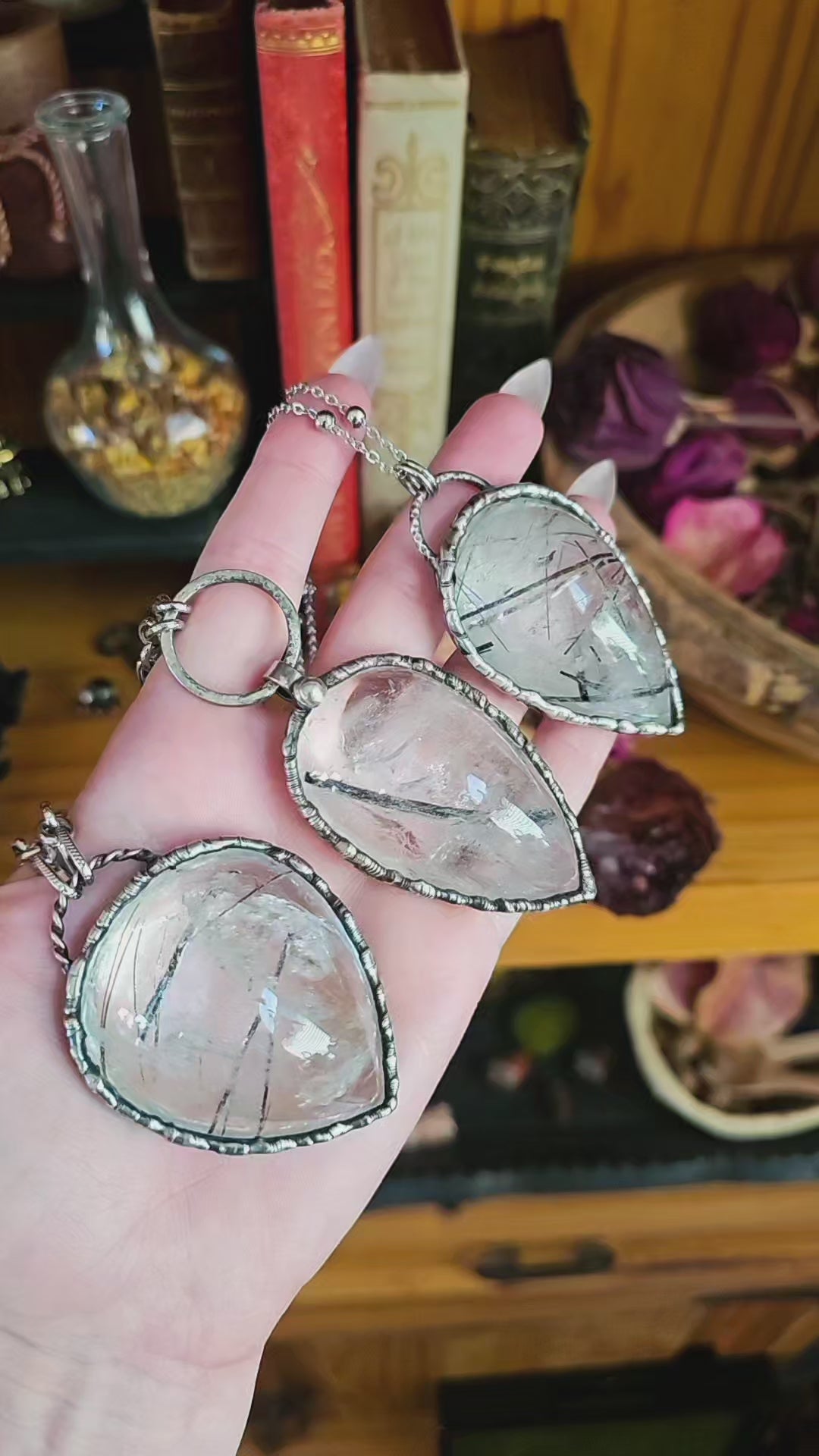 Tourmilated Quartz Pendant
