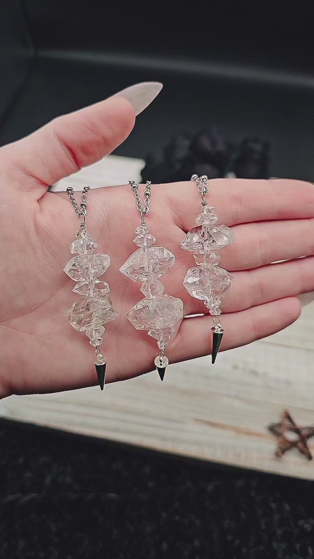 Quartz Diamond Pendants