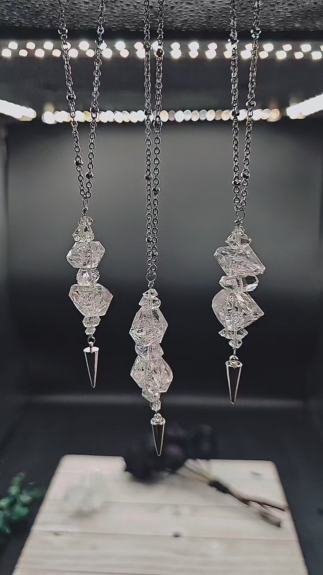 Quartz Diamond Pendants
