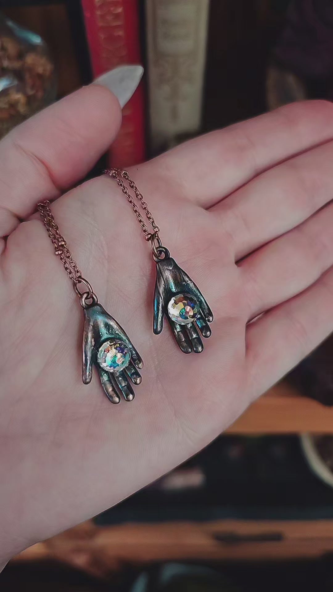 Palm Crystal Pendant