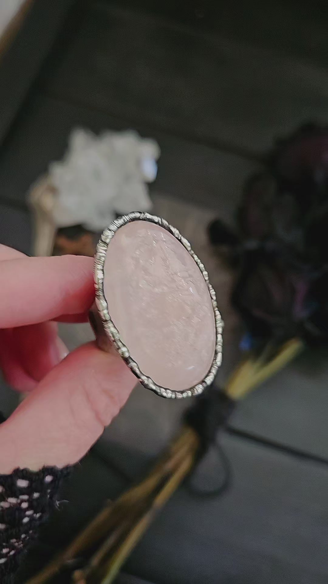 Rose Quartz Ring, size 6-11