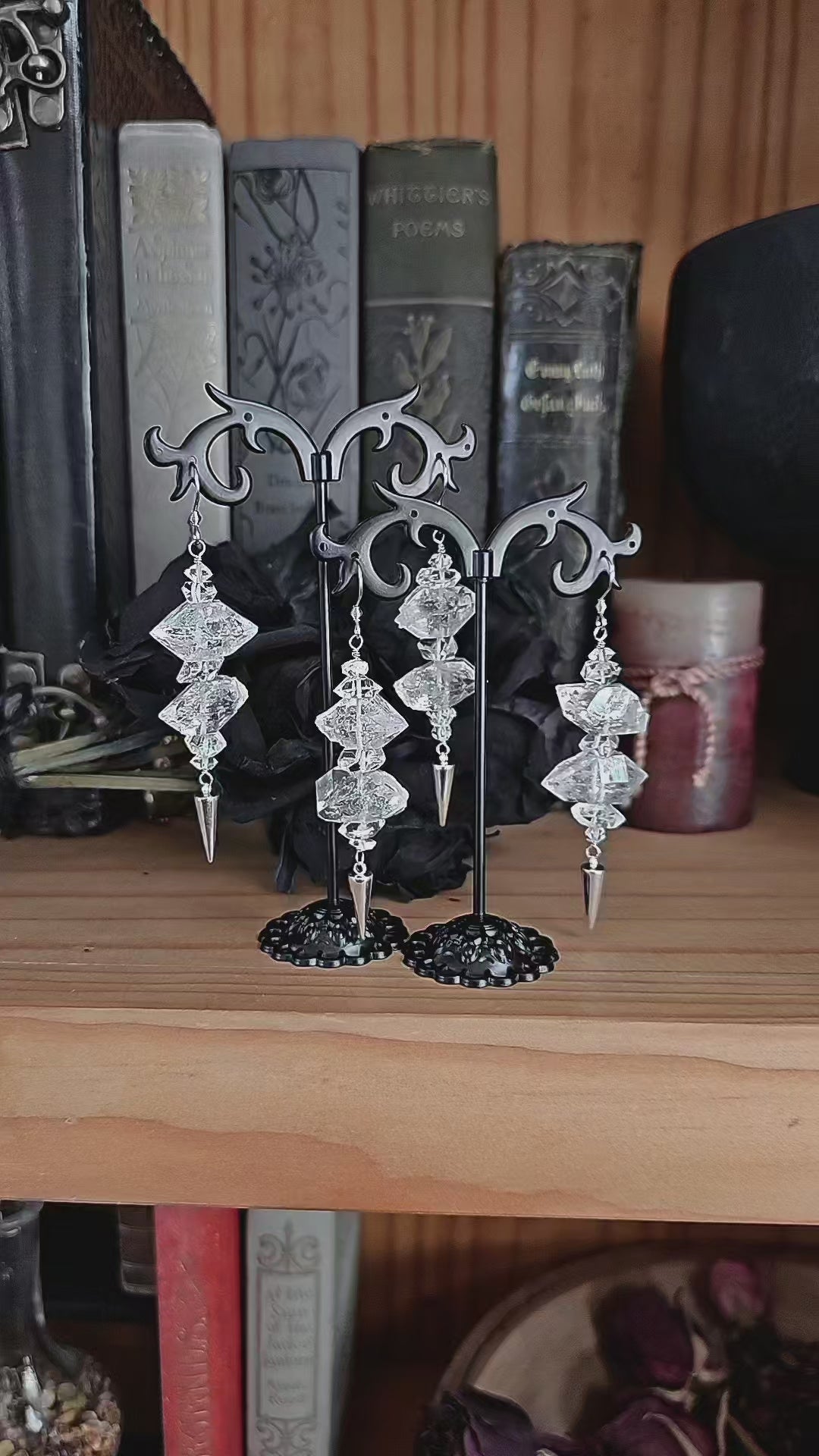 Diamond Quartz Earrings