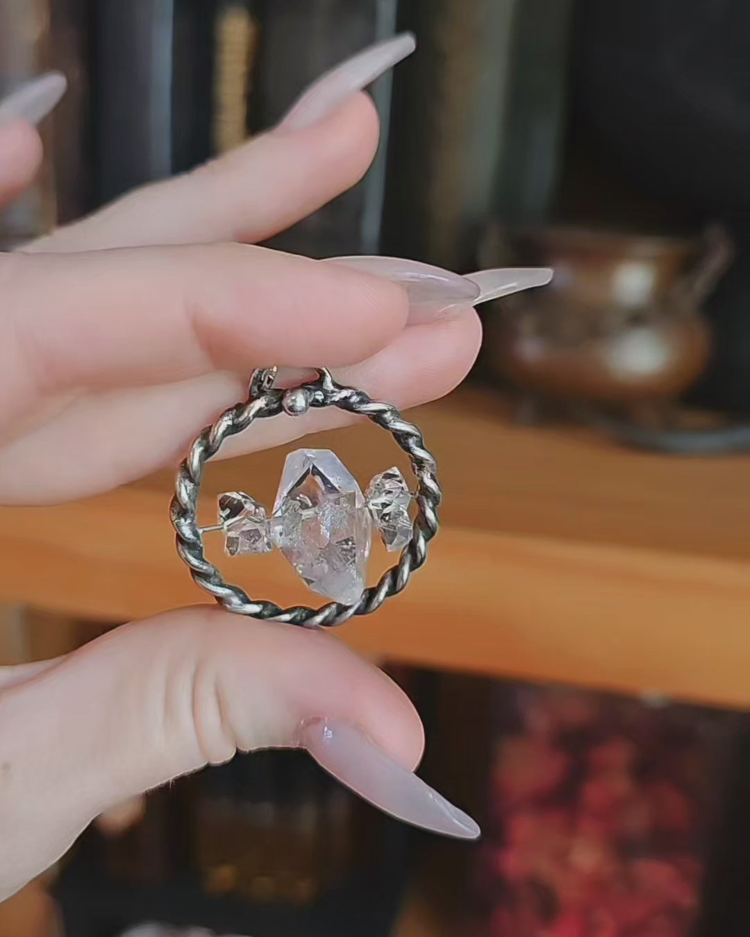 Crystal Spinner Pendant