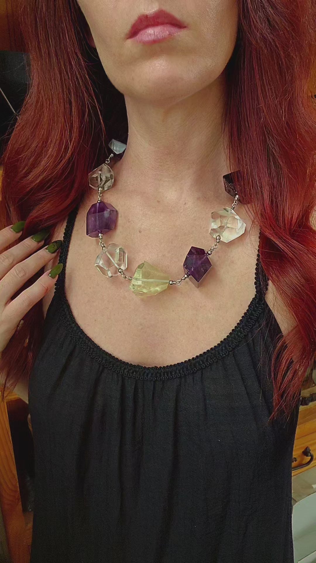 Triple Quartz Pendant