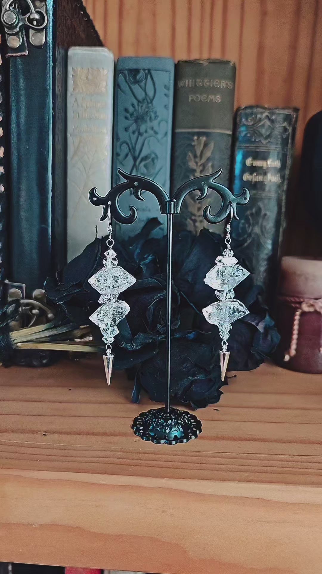 Diamond Quartz Earrings