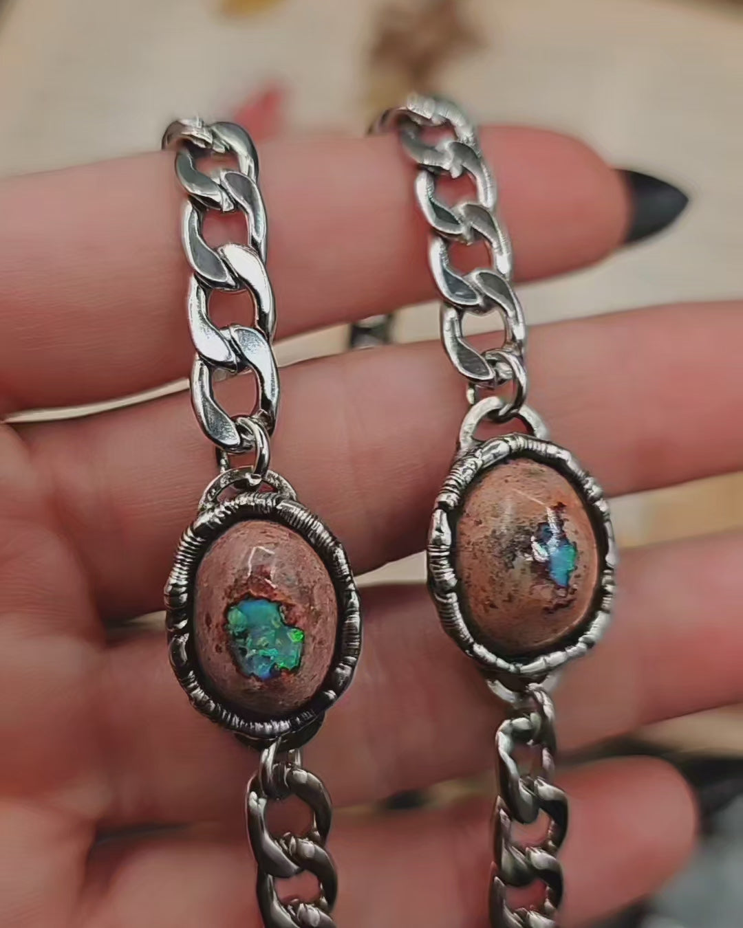 Fairy-Mermaid Opal Pendants