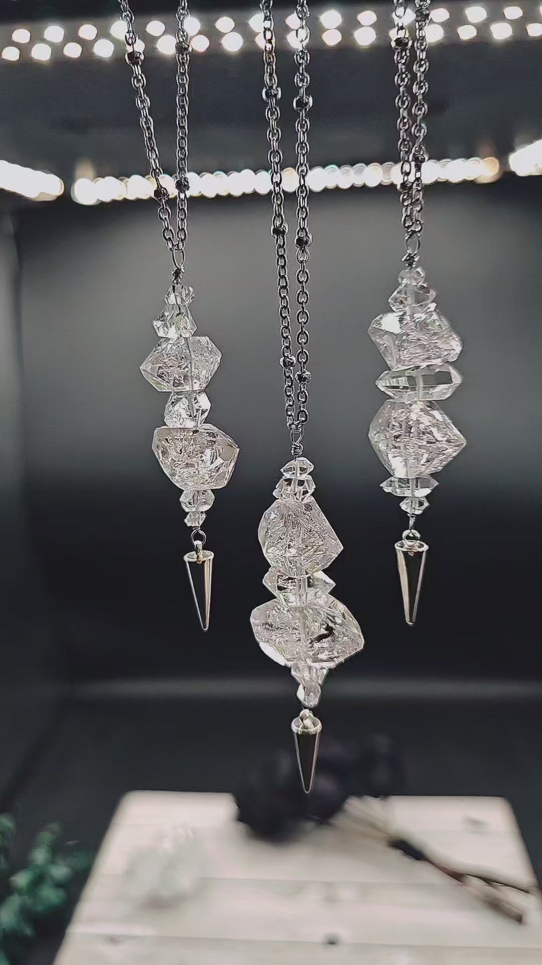 Quartz Diamond Pendants