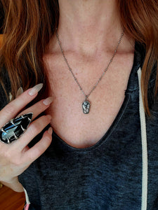 Snake Skin Coffin Pendant