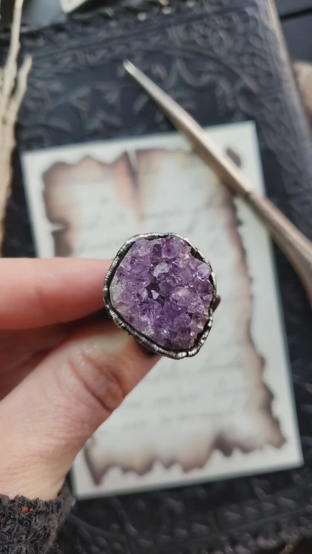 Amethyst Ring size 4.5-6