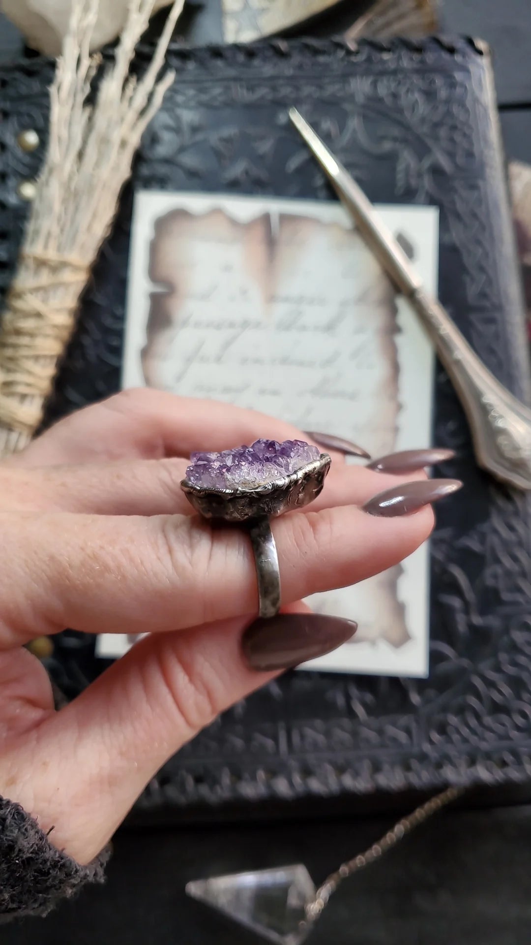 Amethyst Ring size 4.5-6
