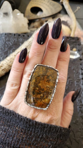 Dendrite Agate Ring, size 6-11