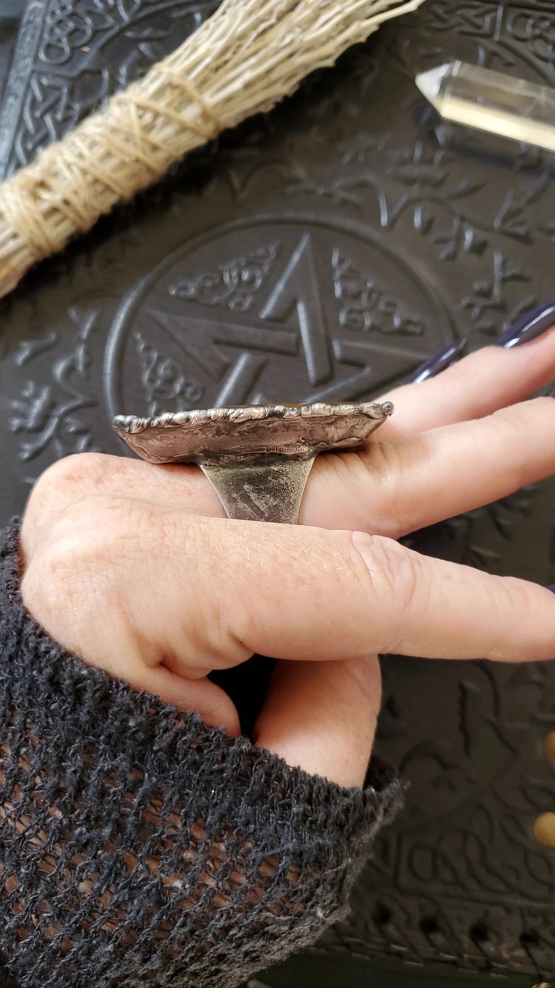 Dendrite Agate Ring, size 6-11