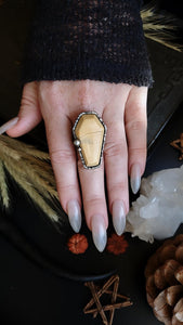 Jasper Coffin Rings