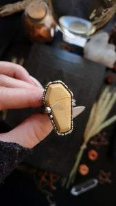 Jasper Coffin Rings