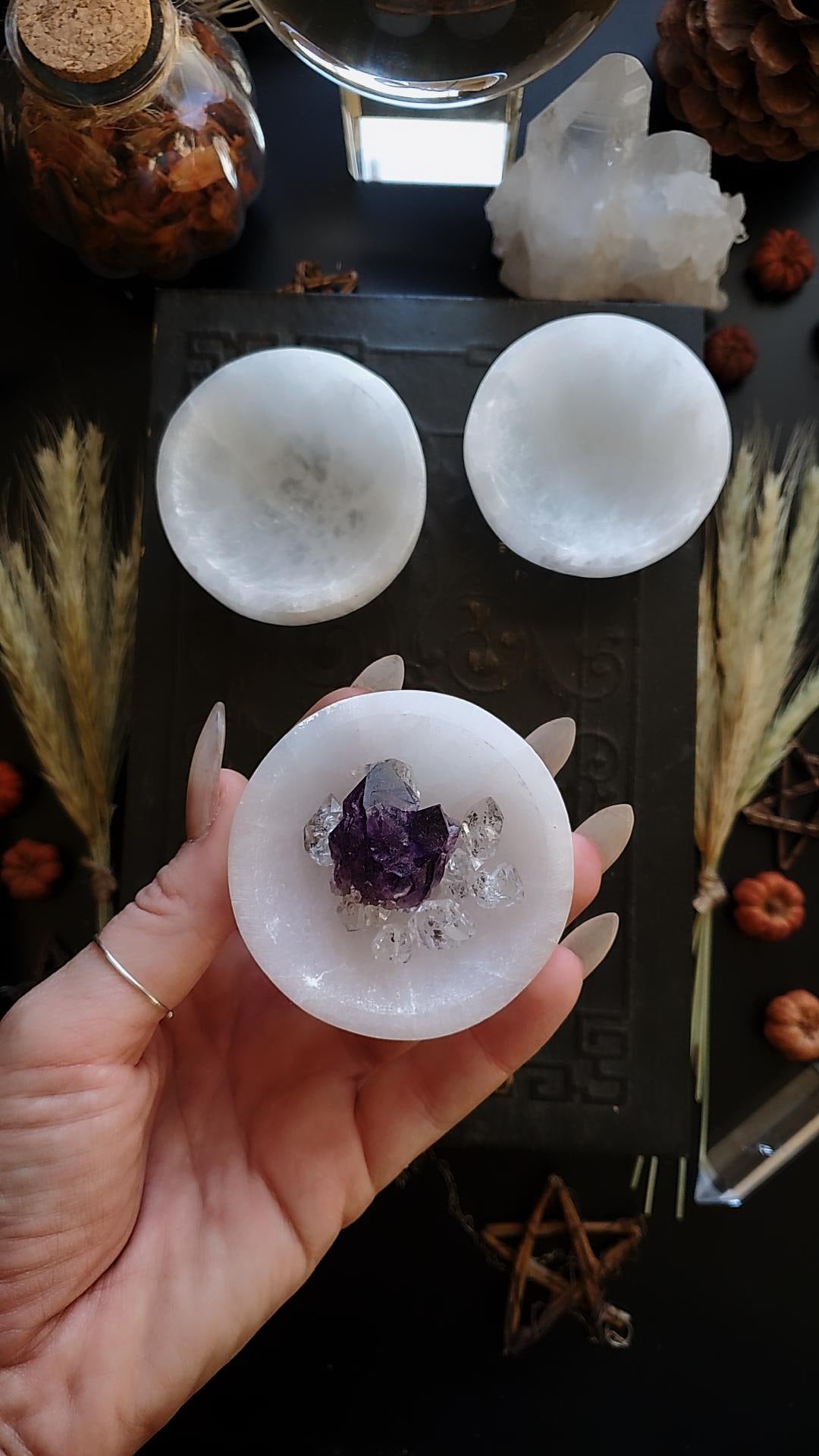 Small Selenite bowls