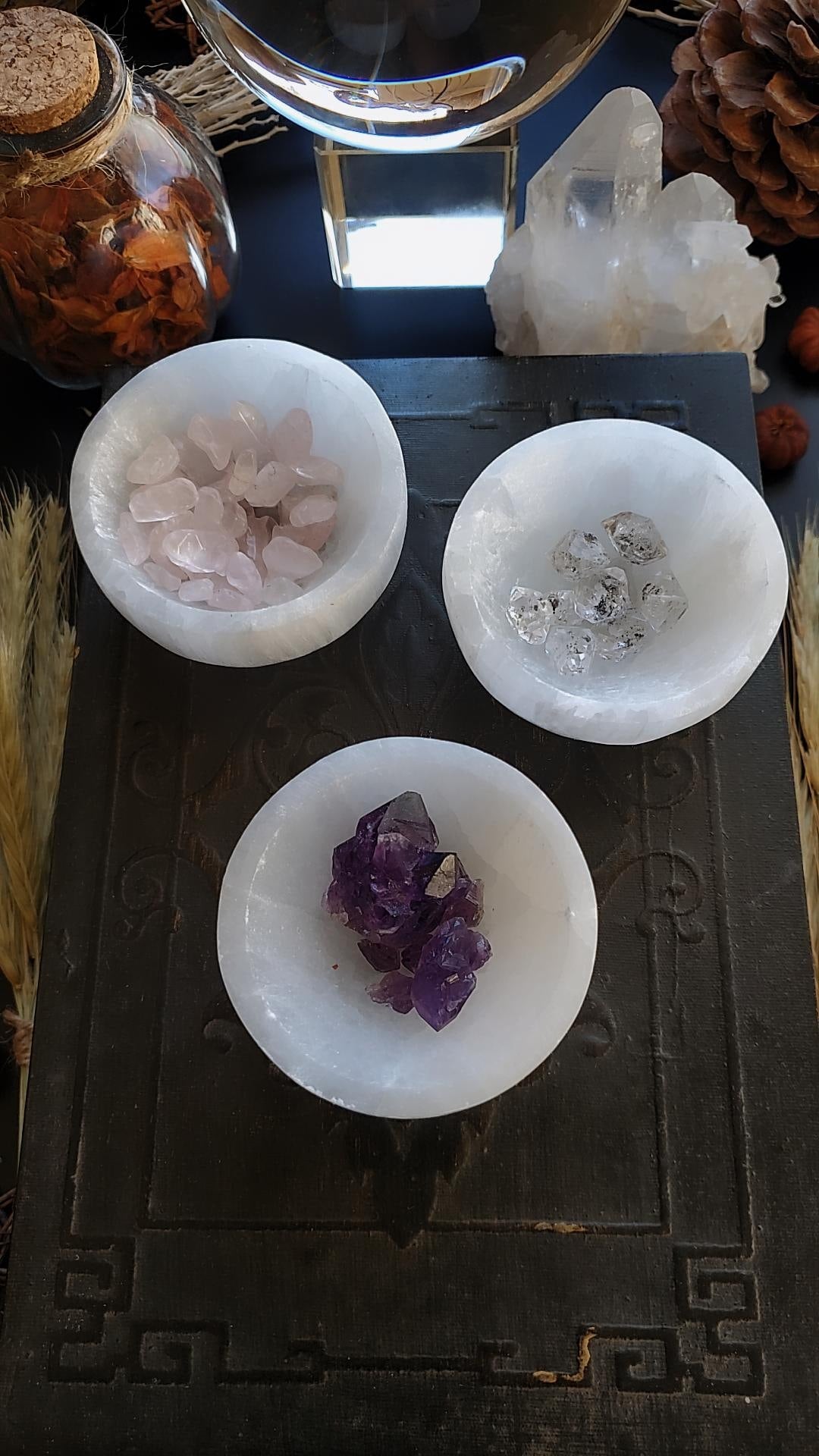Small Selenite bowls