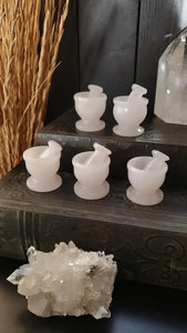 Mini Rose Quartz Mortar Bowl